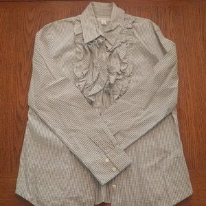 Banana Republic button-down shirt with ruffle